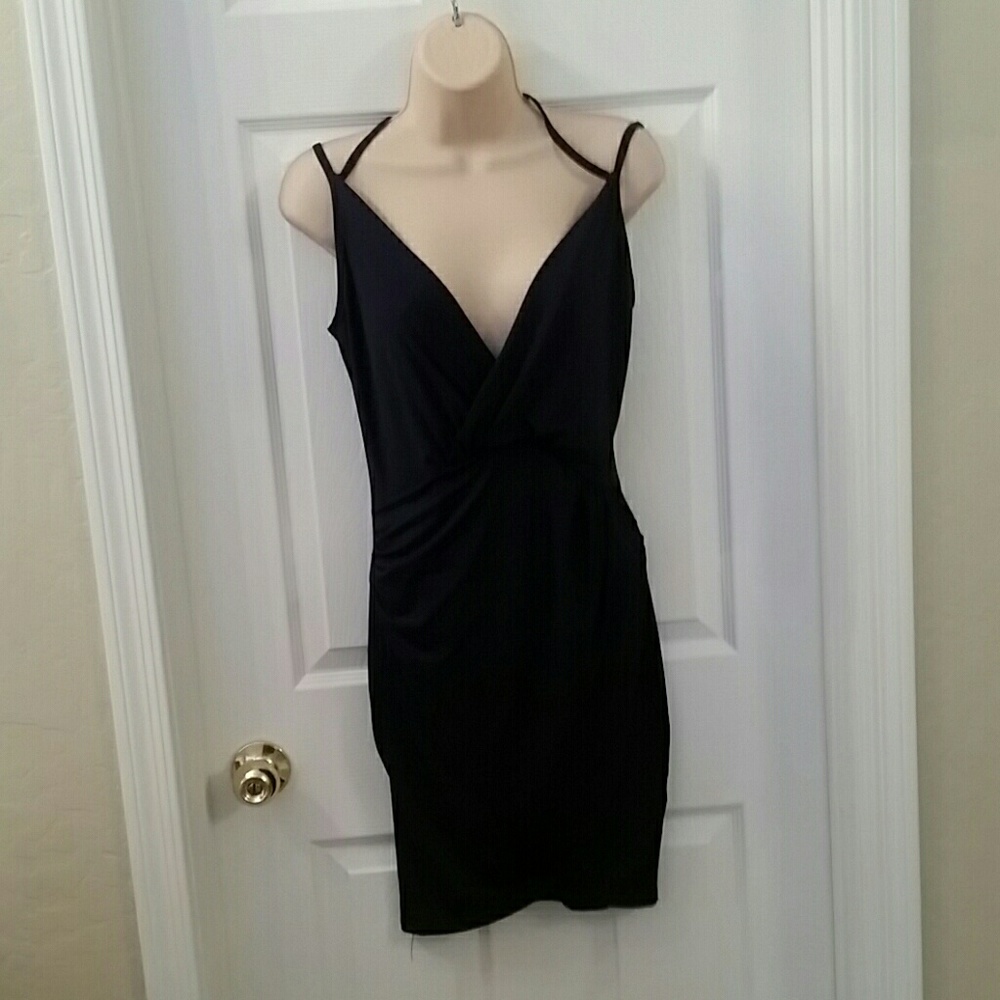 Navy blue sexy/strappy dress